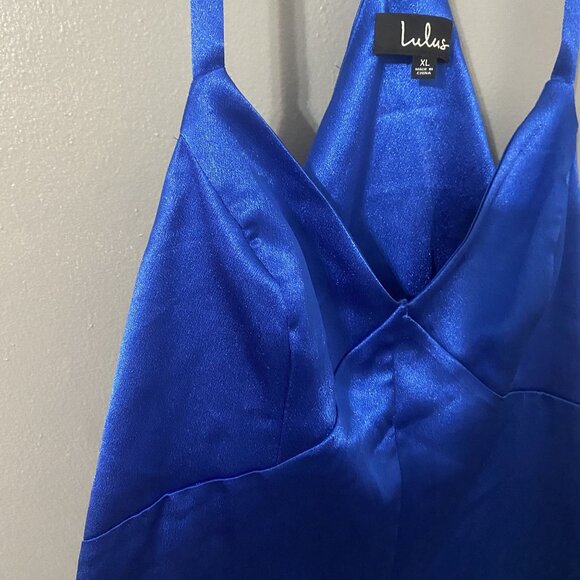 Lulus Tank Top Royal Blue Dress Size XL Formal Cocktail Dress - Picture 2 of 5
